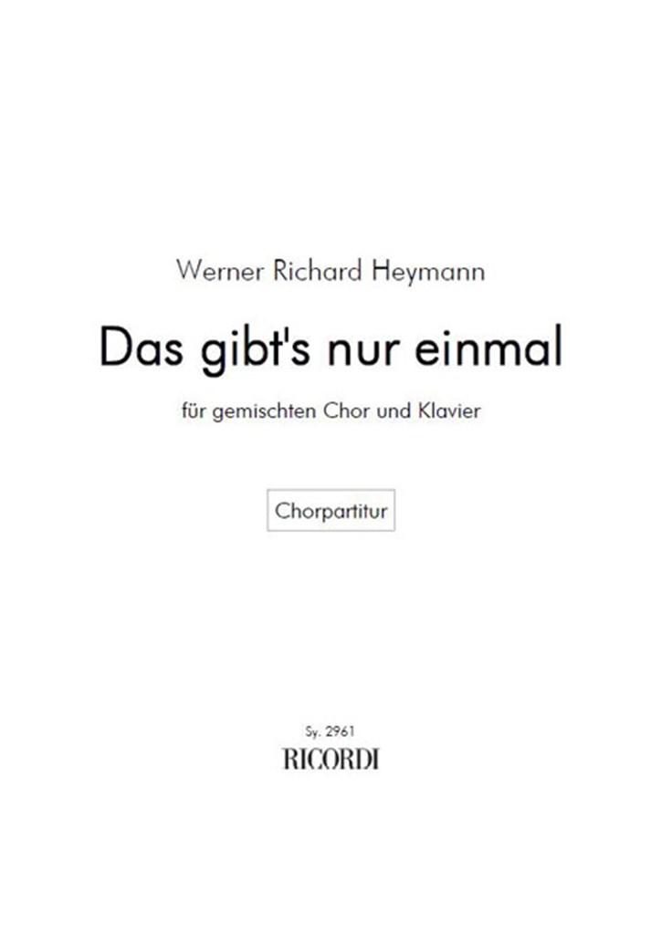 Das gibt's nur einmal